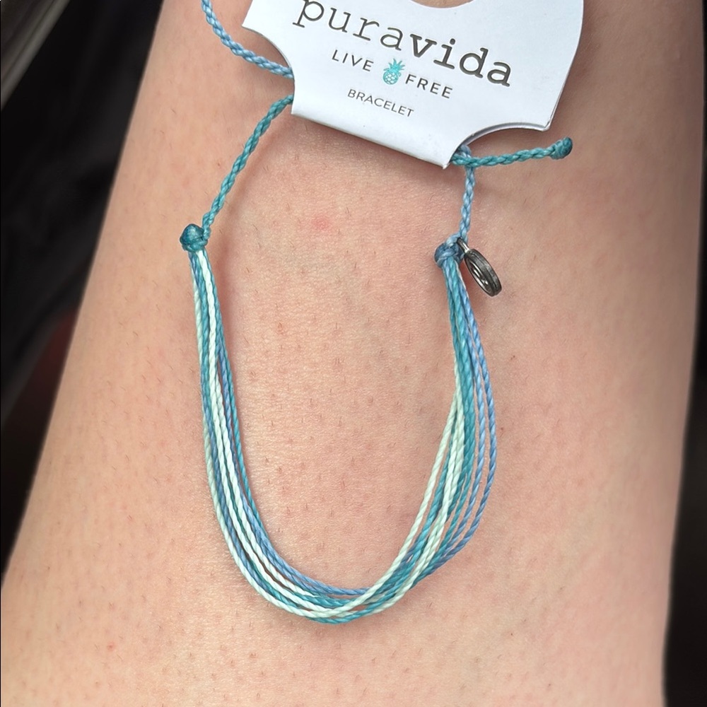 Pura Vida Blue and White Bohemian Bracelet